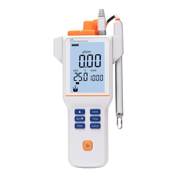 Portable Waterproof TDS Meter Conductivity Meter EC110B Water Quality Analyzer With Built in Rechargeable Battery