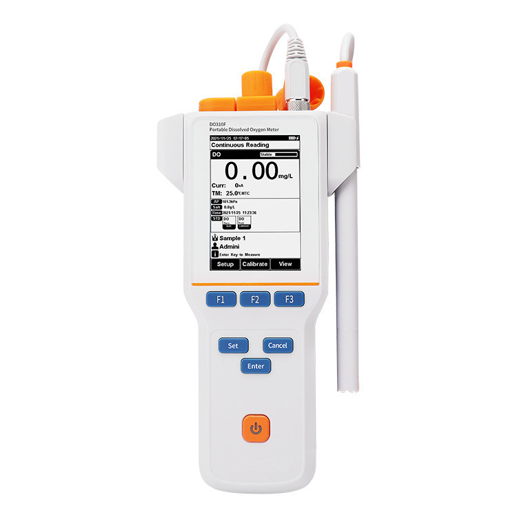 DO Meter Featuring Polarographic Sensor Technology with Calibration Points for Air Saturated Water or Zero Point Accuracy